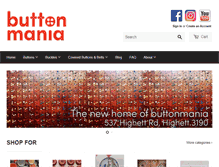 Tablet Screenshot of buttonmania.com.au